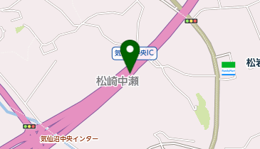 三陸沿岸道路 気仙沼中央IC 上り 出口の地図画像