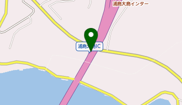 三陸沿岸道路 浦島大島IC 下り 出口の地図画像