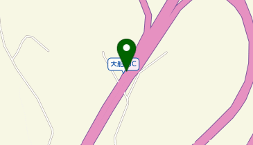 三陸沿岸道路 大船渡IC 下り 出口の地図画像