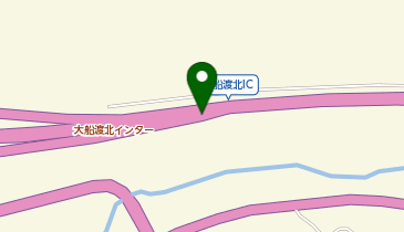 三陸沿岸道路 大船渡北IC 上り 出口の地図画像