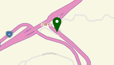 三陸沿岸道路 三陸IC 下り 入口の地図画像