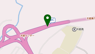 三陸沿岸道路 大槌IC 上り 出口の地図画像