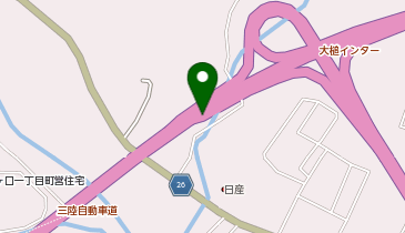 三陸沿岸道路 大槌IC 上り 入口の地図画像