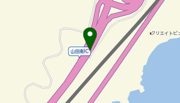 三陸沿岸道路 山田南IC 上り 入口の地図画像