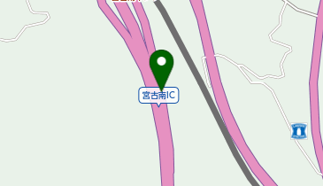 三陸沿岸道路 宮古南IC 上り 入口の地図画像