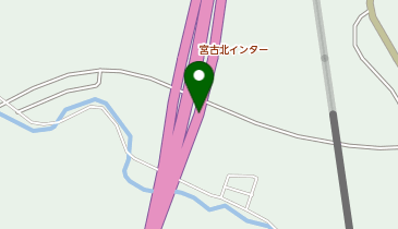 三陸沿岸道路 宮古北IC 上り 入口の地図画像