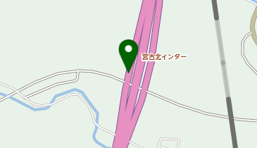 三陸沿岸道路 宮古北IC 下り 入口の地図画像