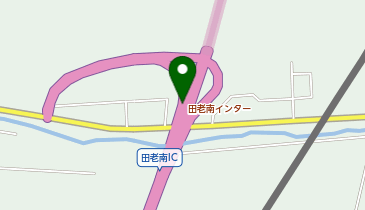 三陸沿岸道路 田老南IC 下り 出口の地図画像