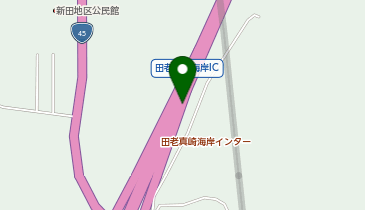 三陸沿岸道路 田老真崎海岸IC 上り 出口の地図画像