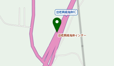 三陸沿岸道路 田老真崎海岸IC 下り 入口の地図画像