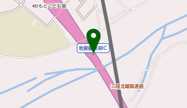 三陸沿岸道路 岩泉龍泉洞IC 上り 入口の地図画像