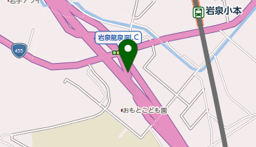 三陸沿岸道路 岩泉龍泉洞IC 下り 出口の地図画像