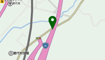 三陸沿岸道路 普代IC 下り 入口の地図画像