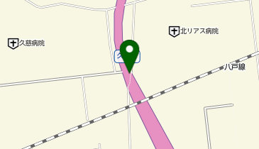 三陸沿岸道路 久慈IC 上り 出口の地図画像