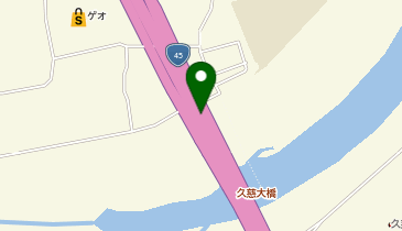 三陸沿岸道路 久慈IC 上り 入口の地図画像