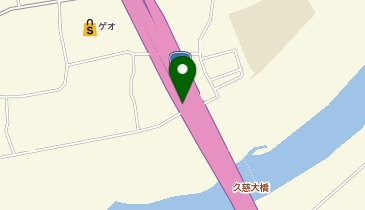 三陸沿岸道路 久慈IC 下り 出口の地図画像