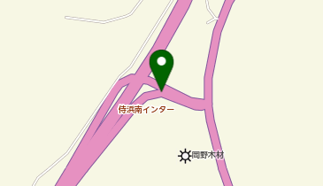 三陸沿岸道路 侍浜南IC 上り 入口の地図画像