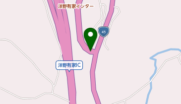 三陸沿岸道路 洋野有家IC 上り 入口の地図画像