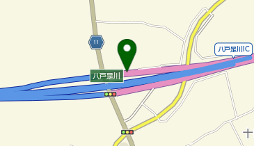 三陸沿岸道路 八戸是川IC 上り 入口の地図画像