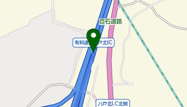百石道路 八戸北IC 上り 出口の地図画像