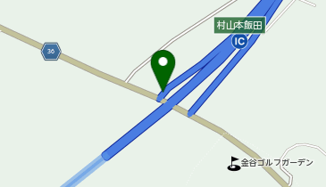東北中央自動車道(無料区間) 村山本飯田IC 下り 入口2の地図画像