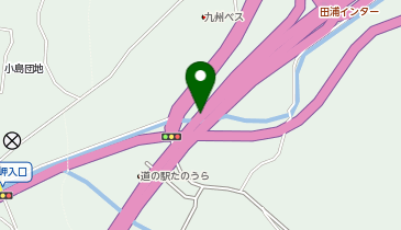 日奈久芦北道路 田浦IC 上り 出口の地図画像