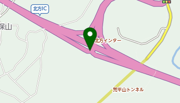 九州中央自動車道 北方IC 上り 入口の地図画像