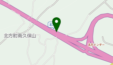 九州中央自動車道 北方IC 下り 出口の地図画像