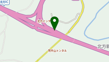 九州中央自動車道 北方IC 下り 入口の地図画像