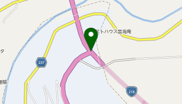 九州中央自動車道 雲海橋交差点 下り 入口の地図画像