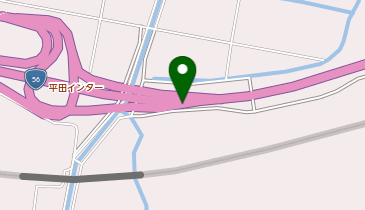 中村宿毛道路 平田IC 下り 出口の地図画像