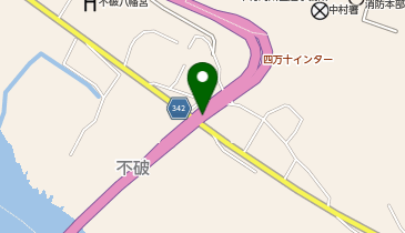 中村宿毛道路 四万十IC 下り 入口の地図画像