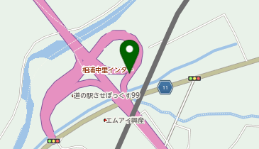 佐々佐世保道路 相浦中里IC 下り 入口の地図画像