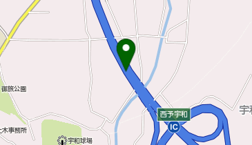 松山自動車道 西予宇和IC 上り 入口の地図画像