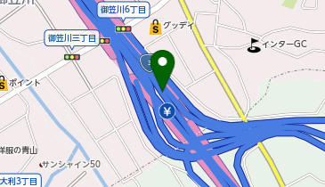 福岡高速2号太宰府線 水城出入口 下り 出口の地図画像