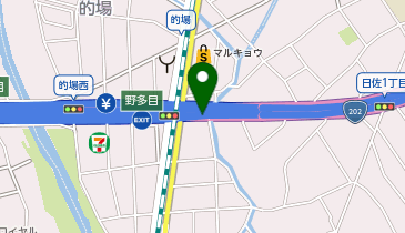 福岡高速環状線 野多目出入口 外回り 出口の地図画像