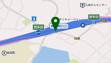 福岡高速環状線 野多目出入口 外回り 入口の地図画像