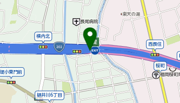 福岡高速環状線 堤出入口 外回り 出口の地図画像