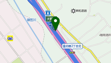 福岡高速2号太宰府線 大野城出入口 下り 出口の地図画像