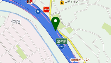 福岡高速2号太宰府線 金の隈出入口 下り 入口の地図画像