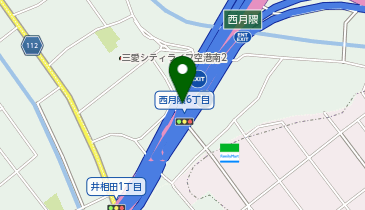 福岡高速環状線 西月隈出入口 内回り 出口の地図画像