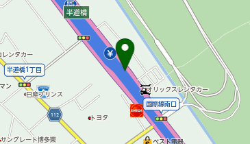 福岡高速環状線 半道橋出入口 外回り 入口の地図画像