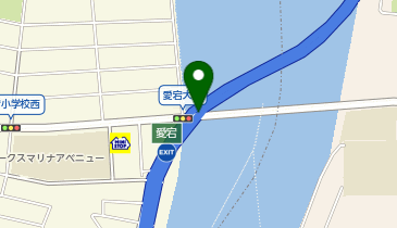 福岡高速環状線 愛宕出入口 内回り 出口の地図画像