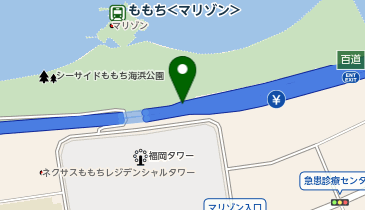 福岡高速環状線 百道出入口 外回り 出口の地図画像