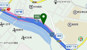 福岡高速環状線 千代出入口 外回り 入口の地図画像