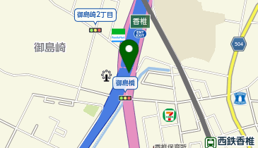 福岡高速1号香椎線 香椎出入口 下り 入口の地図画像