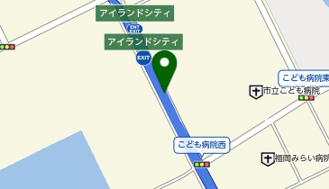 福岡高速6号アイランドシティ線 アイランドシティ出入口 上り 入口の地図画像