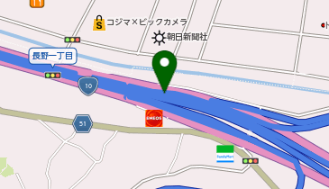 北九州高速1号線 長野出入口 上り 出口の地図画像