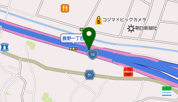 北九州高速1号線 長野出入口 下り 入口の地図画像