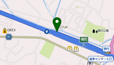 北九州高速1号線 横代出入口 上り 出口の地図画像